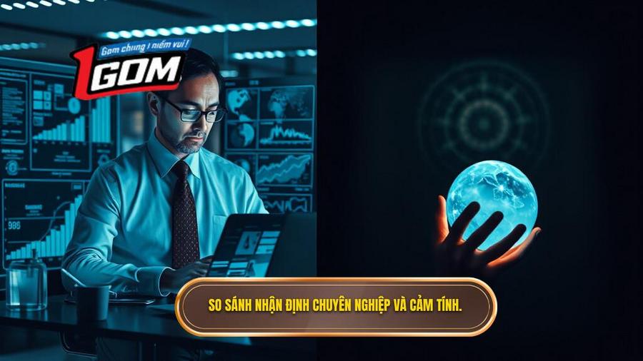 Bảng so sánh giữa nhận định chuyên nghiệp và dự đoán cảm tính